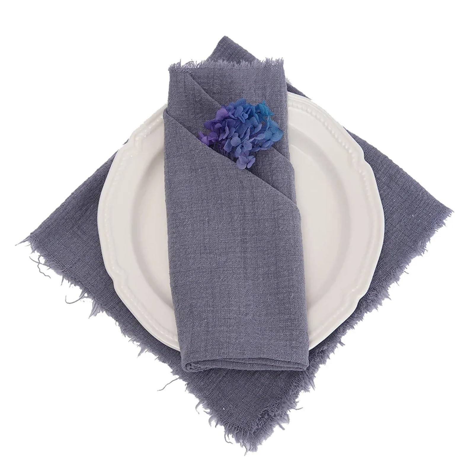 24pcs Cotton Napkin 32x32cm Tea Towel Wedding Party Table Decor Burrs Napkins