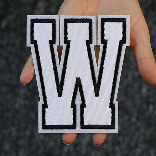 Miniatura 163 de Parches de letras termo-adhesivas de alta calidad – Lindas letras para ropa – Parche universitario para ropa – Letras bordadas de 4 1/2 parches