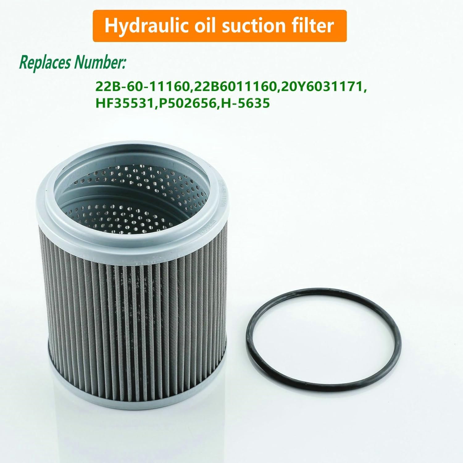 22B-60-11160,20Y-60-31171 Hydraulic Oil Filter Compatible with Komatsu Wheel Loaders WA380-6,Excavators PC450-8,PC200-8,PC350-8,PC300-8,WA380-6 Replaces HF35531,P502656