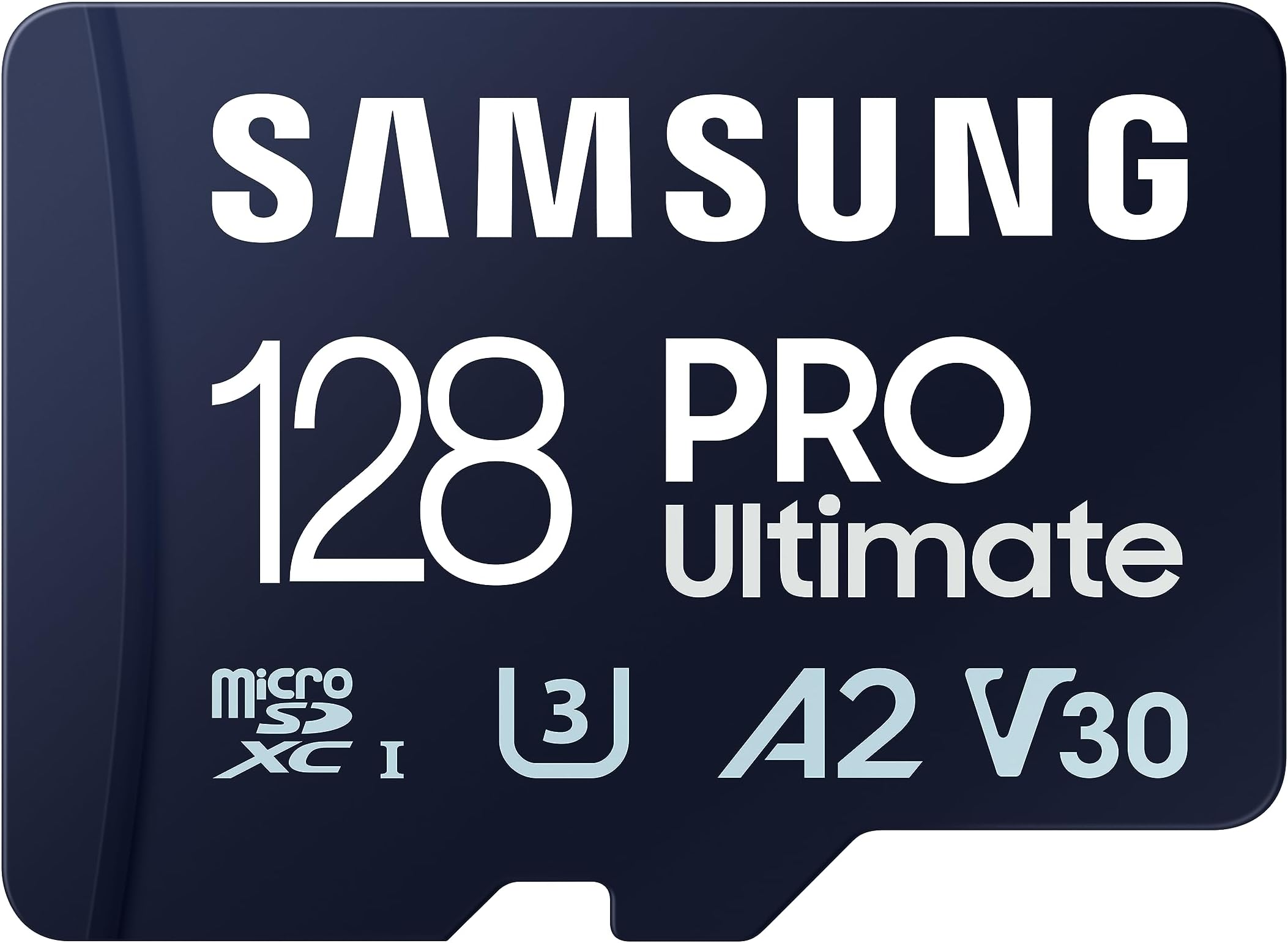 SAMSUNG PRO Ultimate microSD Memory Card + Adapter, 128GB microSDXC, Up to 200 MB/s, 4K UHD, UHS-I, Class 10, U3,V30, A2 for GoPRO Action Cam, DJI Drone, Gaming, Phones, Tablets, MB-MY128SA/AM