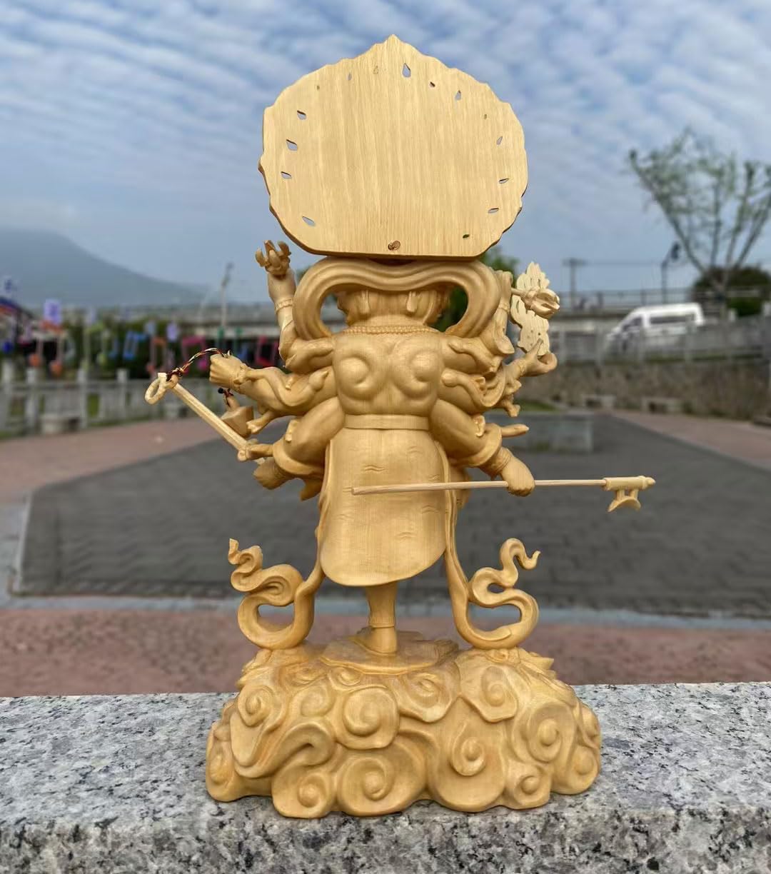 木彫りの仏像 【烏枢沙摩明王立像（うすさまみょうおう）】 桧木