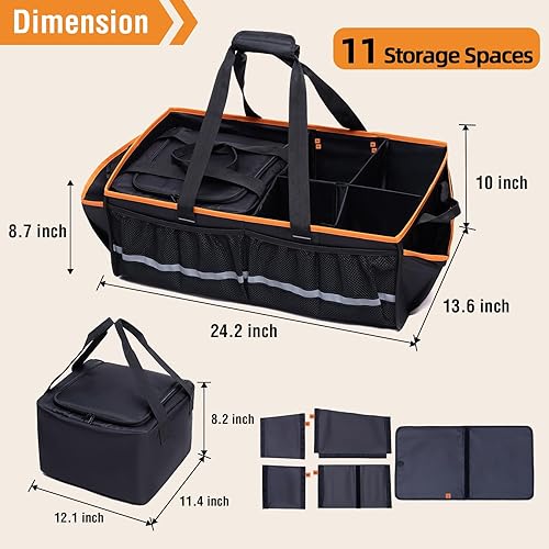 Miniatura 2 de Organizador de maletero delantero para automóvil con bolsa refrigeradora compatible con Tesla Model 3, Model 3 Highland, Model Y, bolsa de