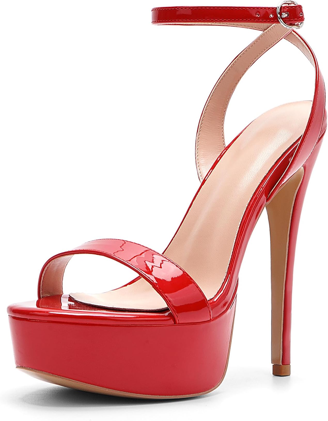Women's Platform Heels Sky High Heel Sandals Party Dress Bridal Evening Shoes