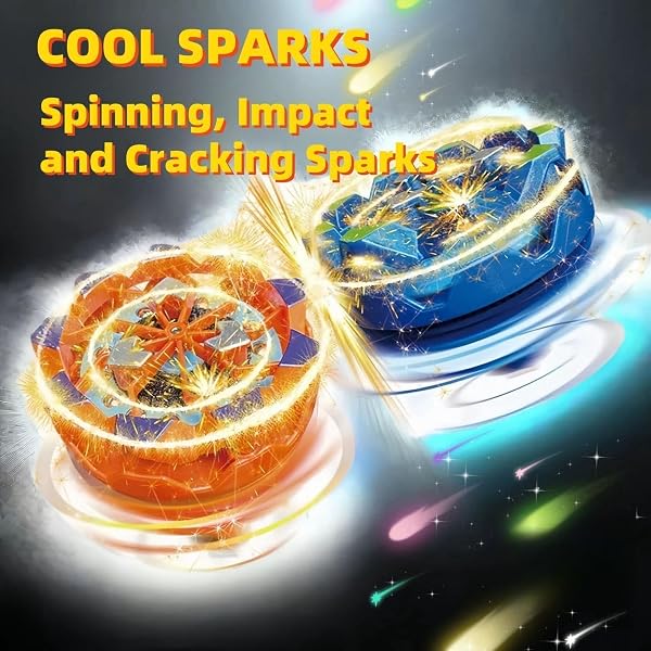 Piucrty Mitgebsel Kindergeburtstag Spiele Funkelndes Gyroskop 6 Stück Kreisel Mitbringsel Gastgeschenke Geburtstag Tombola Preise Kinder Kreiselspiel Give Aways Coole Gadgets - 3