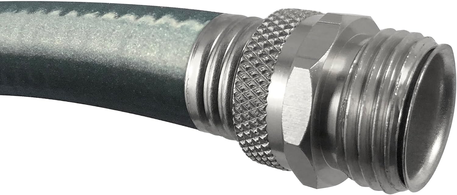 Flexon Supreme Duty 5/8" x 100-Foot Heavy-Duty Garden Hose – Kink-Resistant, High Burst Strength, Crush-Proof Brass Fittings, Ideal for Landscaping and Job Sites