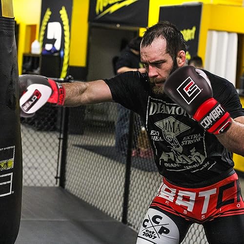 Miniatura 5 de Combat Corner Guantes de boxeo Clase S para hombres y mujeres  Guantes de entrenamiento de entrenamiento para MMA, Muay, Kickboxing  Fabricados con
