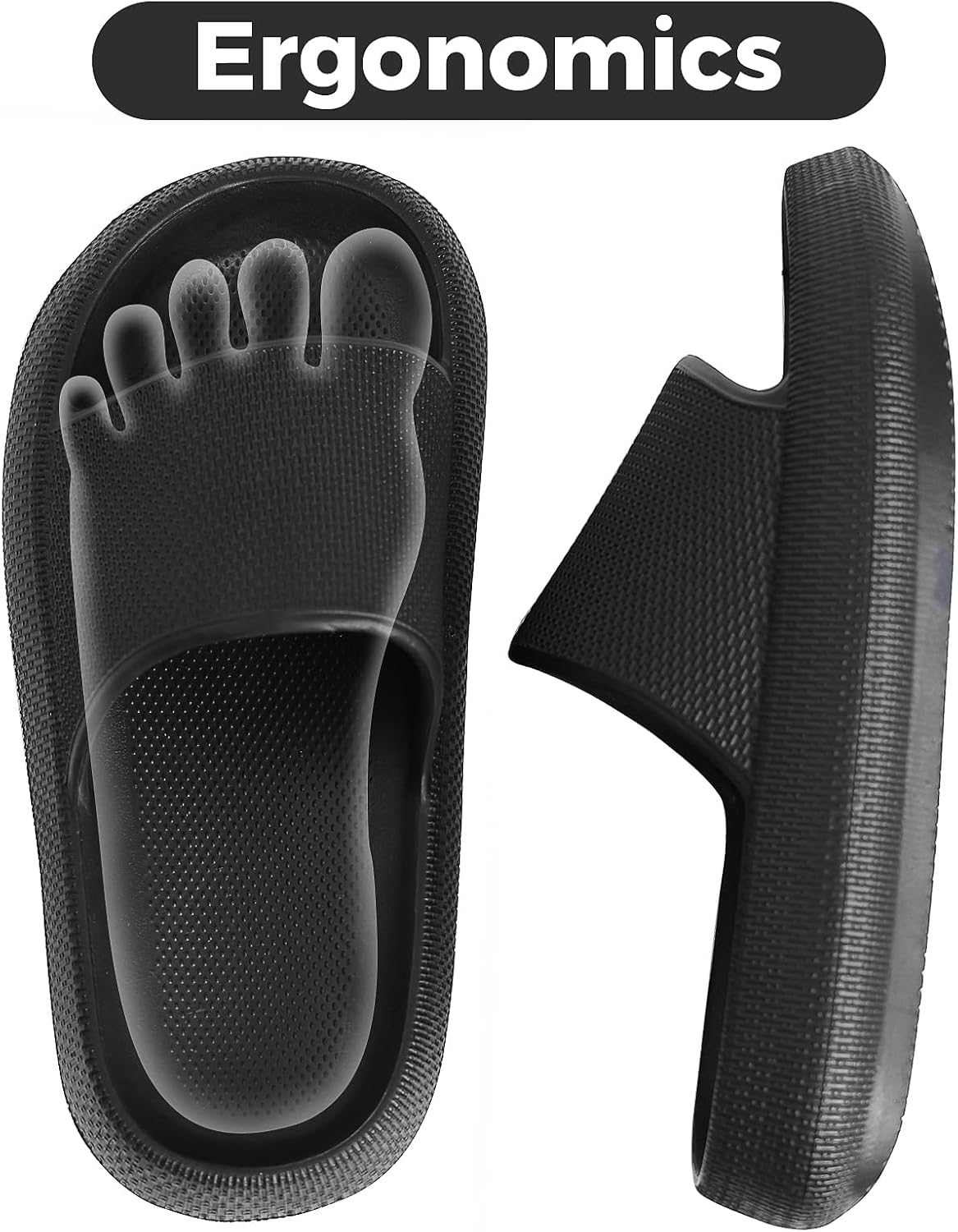 Kids Cloud Slides Boys Girls Flip Flops Slip On Beach Sandals Youth Pool Shower Shoes EVA Summer Slippers（11 Little Kids - 6 Big Kids）
