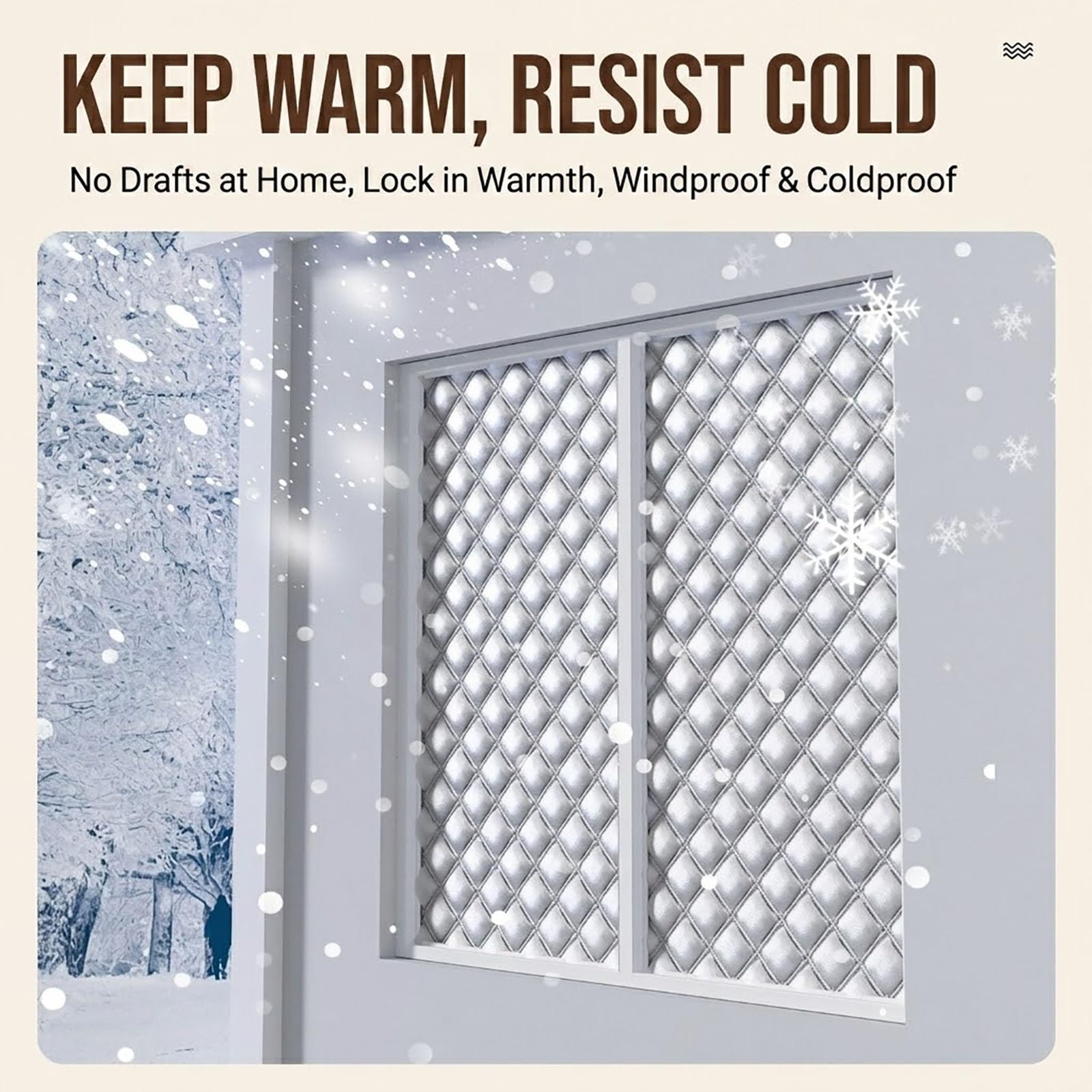 Kit di Isolamento per Finestre Tende Termiche Isolanti Inverno