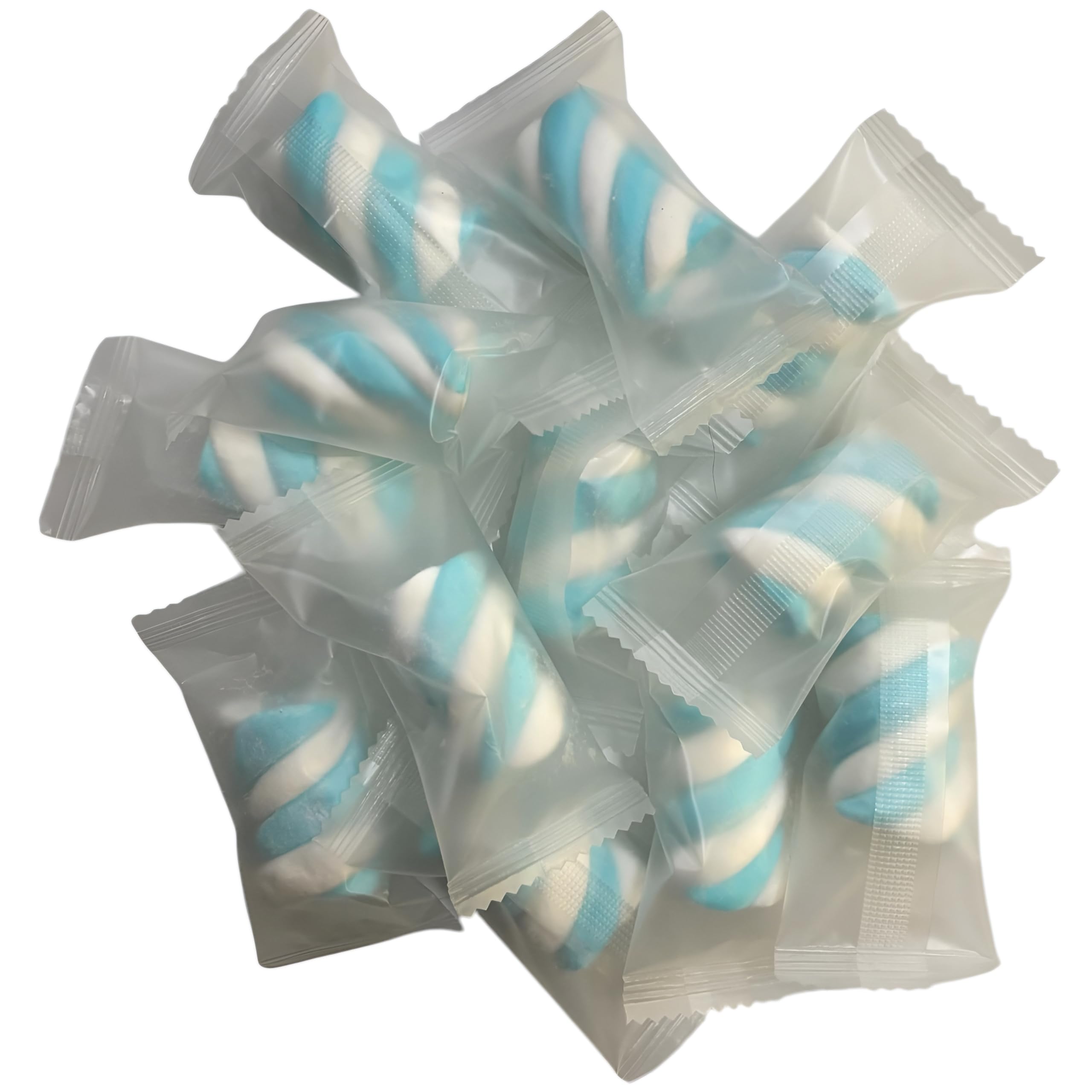 CAPTAIN PLAY Nubes Azules a Granel – 1.250 piezas individualmente envueltas, 5 kg – Golosinas Cumpleaños, Halloween & Grandes Cantidades