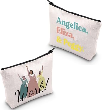 POFULL Musical Theater Lover Gift Musical Sisters Merchandise Theater Fans Gift Work Cosmetic Bag