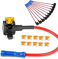 Vista 16 de Nilight 10 unidades Micro 2 fusible TAP de 12V para añadir a un circuito, adaptador de hoja ATR con portafusibles de 20A II, adaptador de circuitos