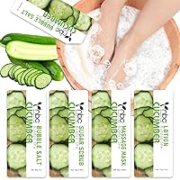 Vista 48 de Kit de Pedicura para Remojo de Pies: Sal de Burbujas, Exfoliante de Azúcar, Mascarilla de Masaje, Loción de Masaje en una Caja, Kit de Spa de 4