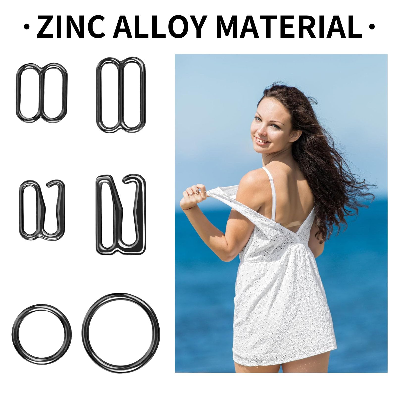 20 Stück Strass-Bikiniverbinder – Verstellbare Clips Für Bikini, Badeanzug & Dessous