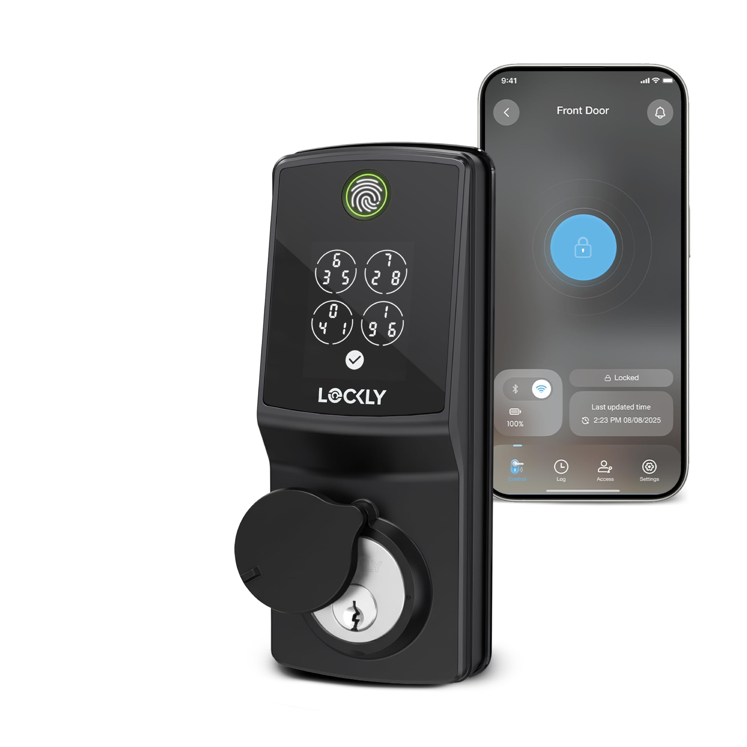 Secure Pro (Latest Version), Smart Lock with Built-in Wi-Fi, New-Gen Fingerprint Door Lock, Keyless Entry Deadbolt, PIN Genie Keypad, Auto Lock, App Remote Control, Easy Installation