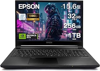 エスポン ゲーミング ノートパソコン RTX2060(6 GB),15.6インチ パソコン 32GB メモリ 256GB SSD+1TB HDD,FHD ノートpc laptop Gaming Windows 11 日本語キーボード搭載 (整備済み品)