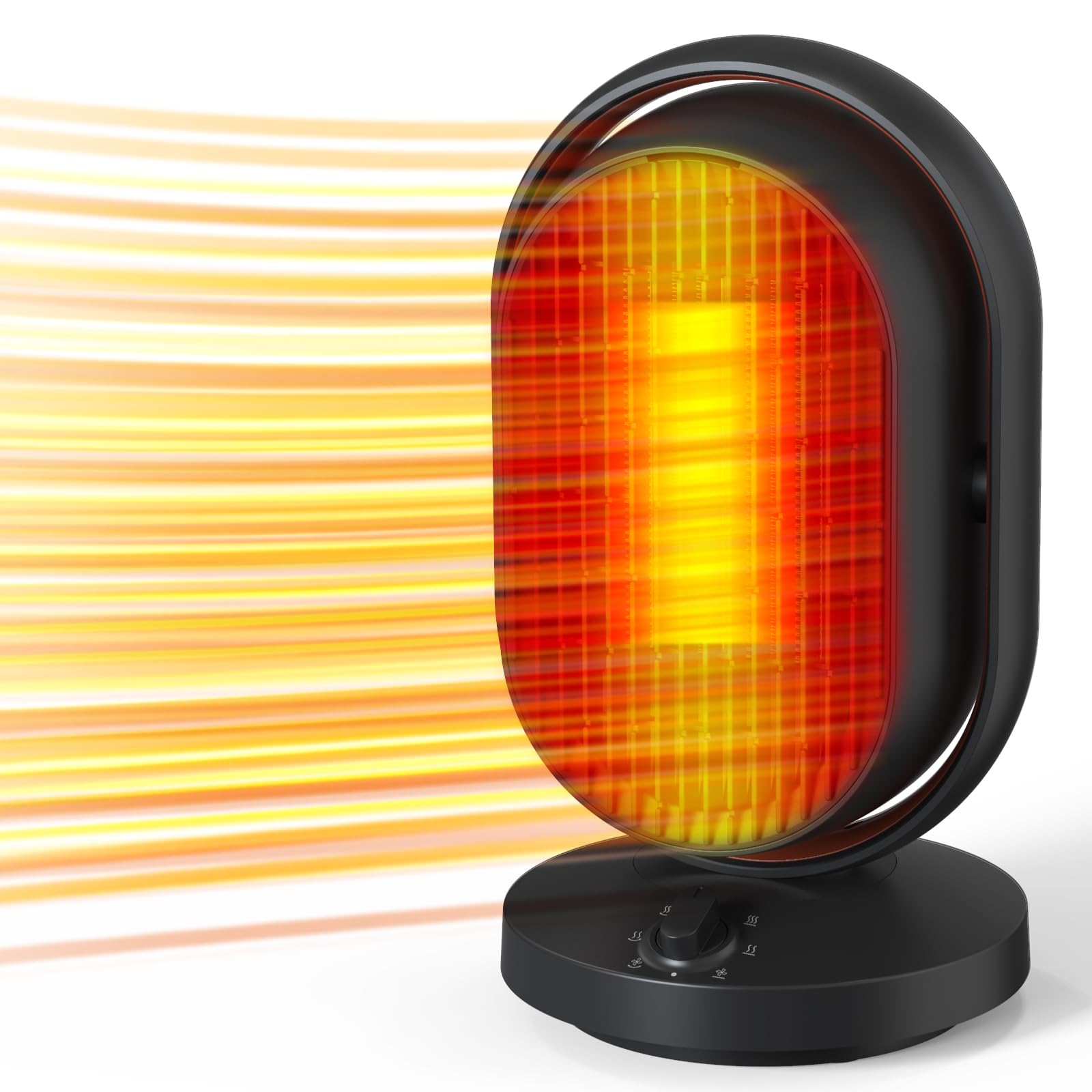 セラミックファンヒーター 足元 暖房 電気ストーブ　黒 楽天市場】【最安値3,580円】セラミックファンヒーター 速暖 ヒーター