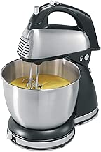 Hamilton Beach Classic Hand and Stand Mixer, 4 Quarts, 6 Speeds with QuickBurst, 290 Watts, Bowl Rest, Black and Stainless (64651), New - coolthings.us