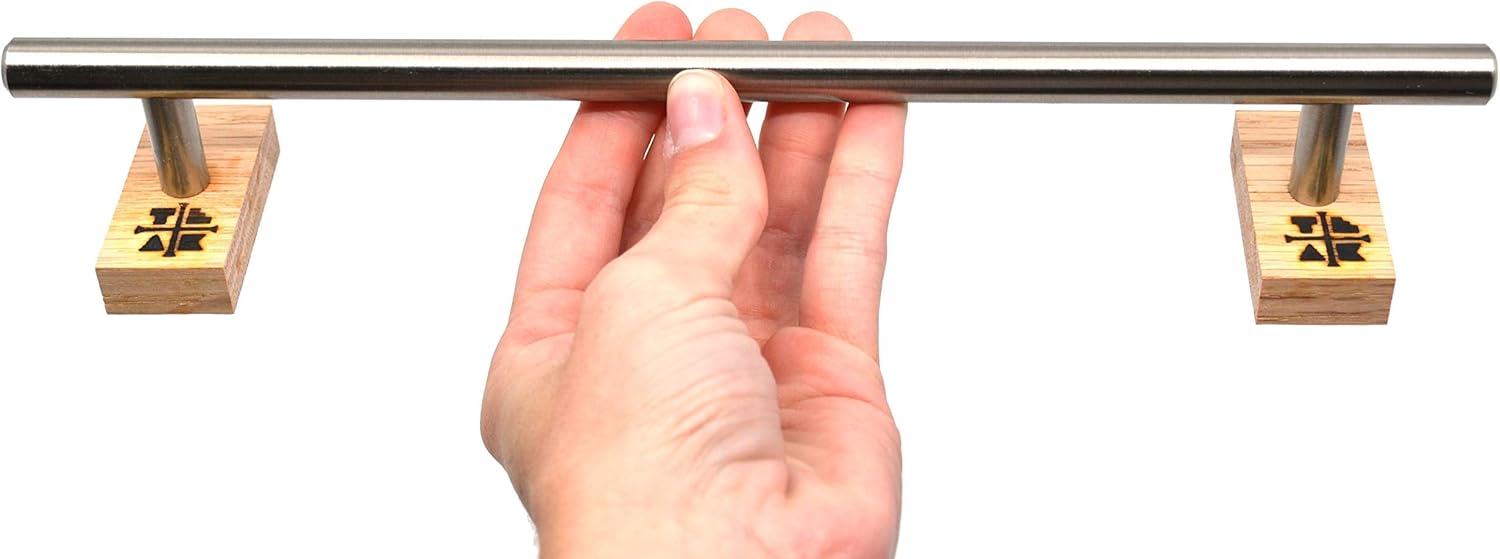 Teak Tuning Round Fingerboard Rail - Long Edition - Silver Colorway - 11.25" Long, 1.75" Tall - Prolific Series