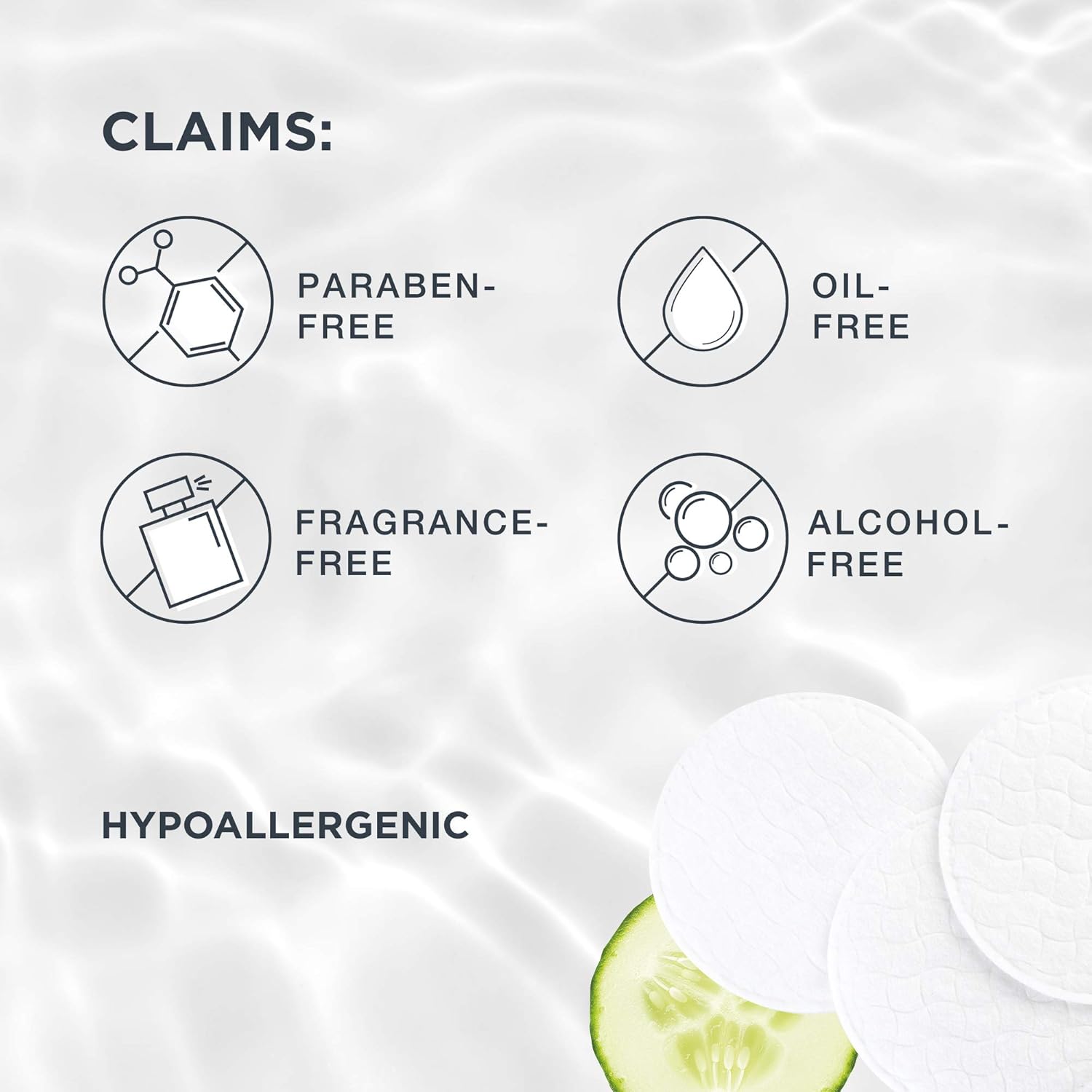 Marcelle Oil-Free Eye Makeup Remover Pads, 85 Pads : Beauty