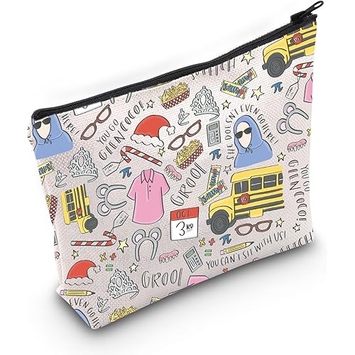 POFULL Mean Movie Inspired Gift Bachelorette Party Cosmetic Bag For Friends (Mean Movie Cosmetic Bag)