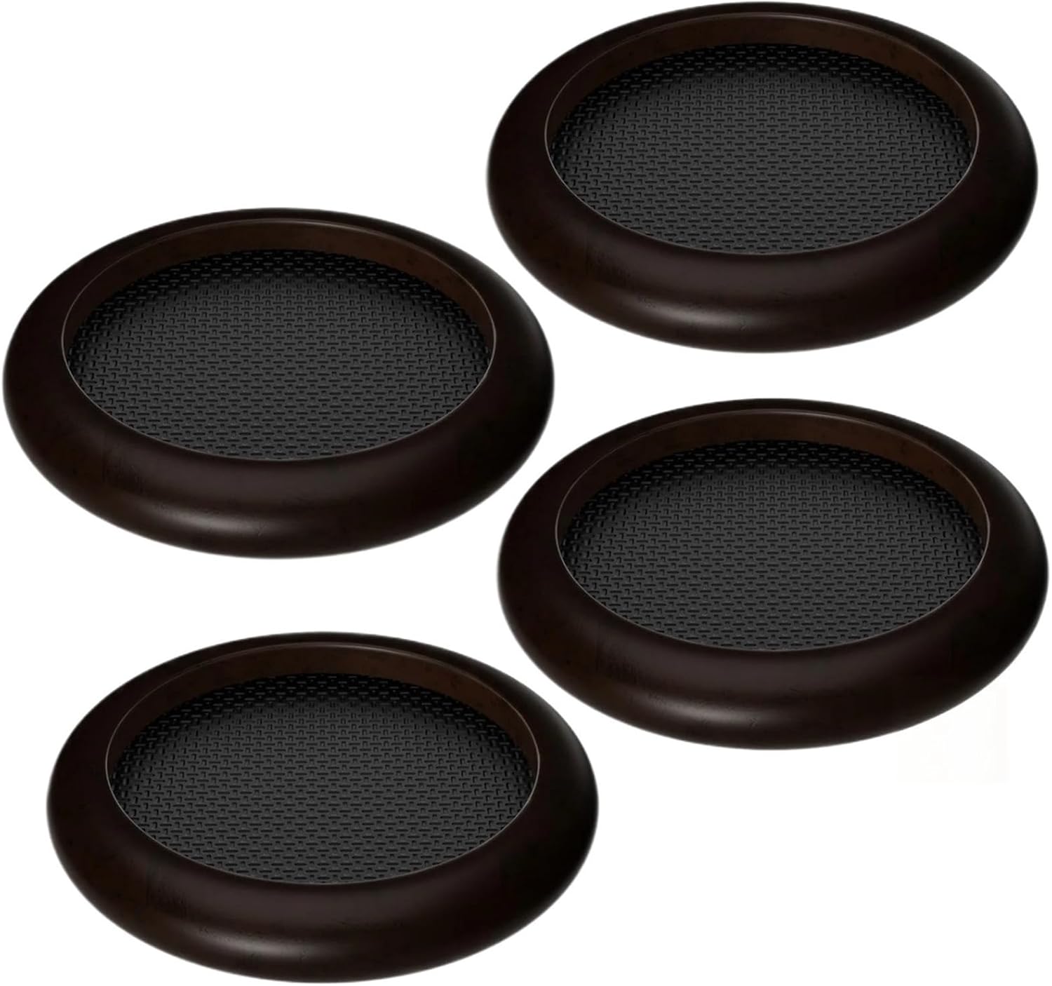 4PCS Round Furniture Caster Cup Non-Skid EVA Pads Solid Wood Sofa Coaster Anti-Noise Heavy Duty Chair Leg Floor Protectors(3inch)