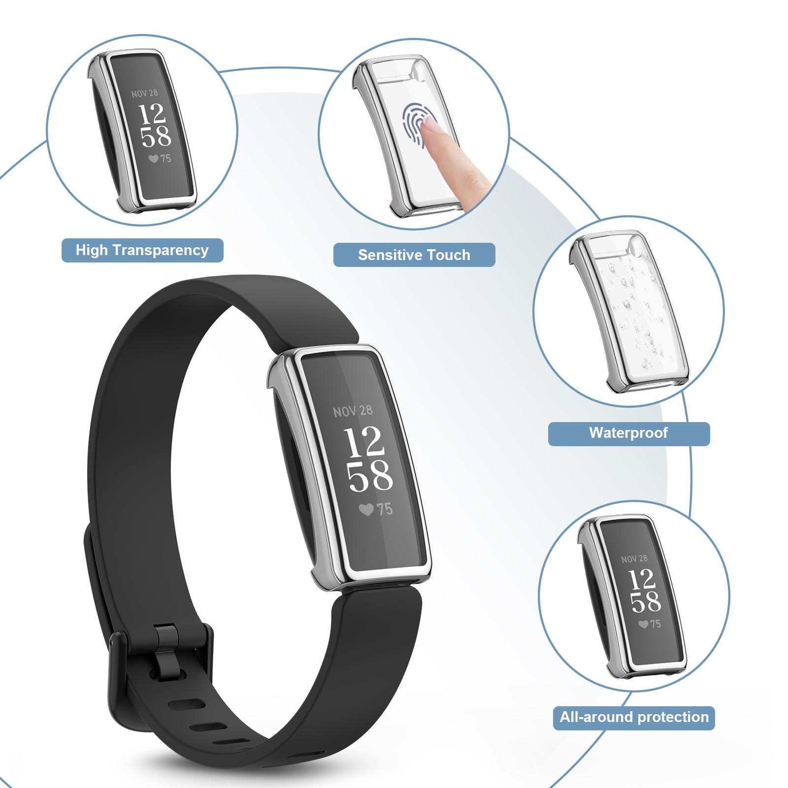 Screen Protector Is The Inspire Fitbit Waterproof Fitbit Inspire