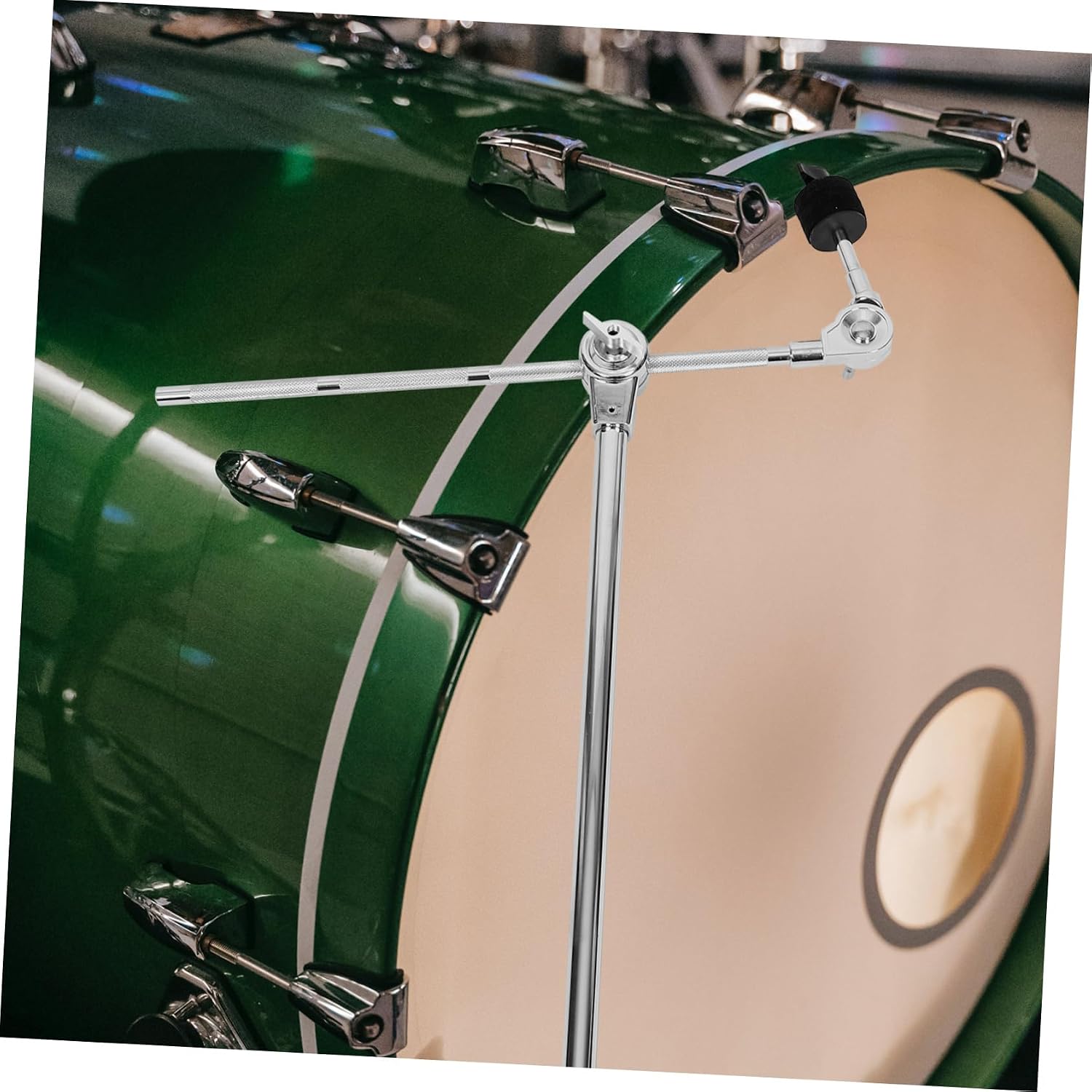 Kisangel Adjustable Cymbal Stand Boom Arm Professional Drum Cymbal Holder for Percussion Instruments Universal Metal Arm Clamps for Easy Setup