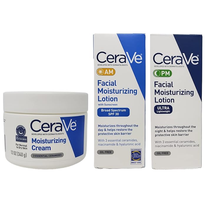 Buy CeraVe Daily Skincare Bundle CeraVe Moisturizing Cream Tub (12 oz