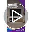 Image of Caspo TV Unit with Designer Shutters | Storage Cabinets | Engineered Wood TV Entertainment Unit | Dual Tone: Wood Oak Light and Frosty White | Do-It-Yourself (DIY)