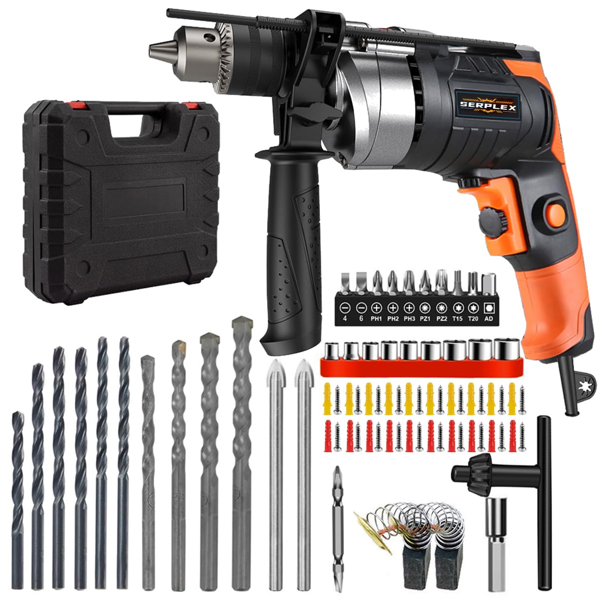Serplex® Drill Machine for Home Use 780W 3000 RPM 13 mm Variable Speed, Forward/Reverse Rotation Hammer Drill Machine, Aluminum Heat Dissipation Shell, Wire Length 2 M, for Home Improvement Projects (B0D6RFFCCV) Amazon Price History, Amazon Price Tracker