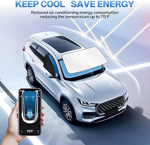 Miniatura 117 de T TGBROS Juego completo de persianas opacas para Ford F150 2021-2025 2026 para parabrisas lateral y trasero, accesorios F-150, cubierta plegable