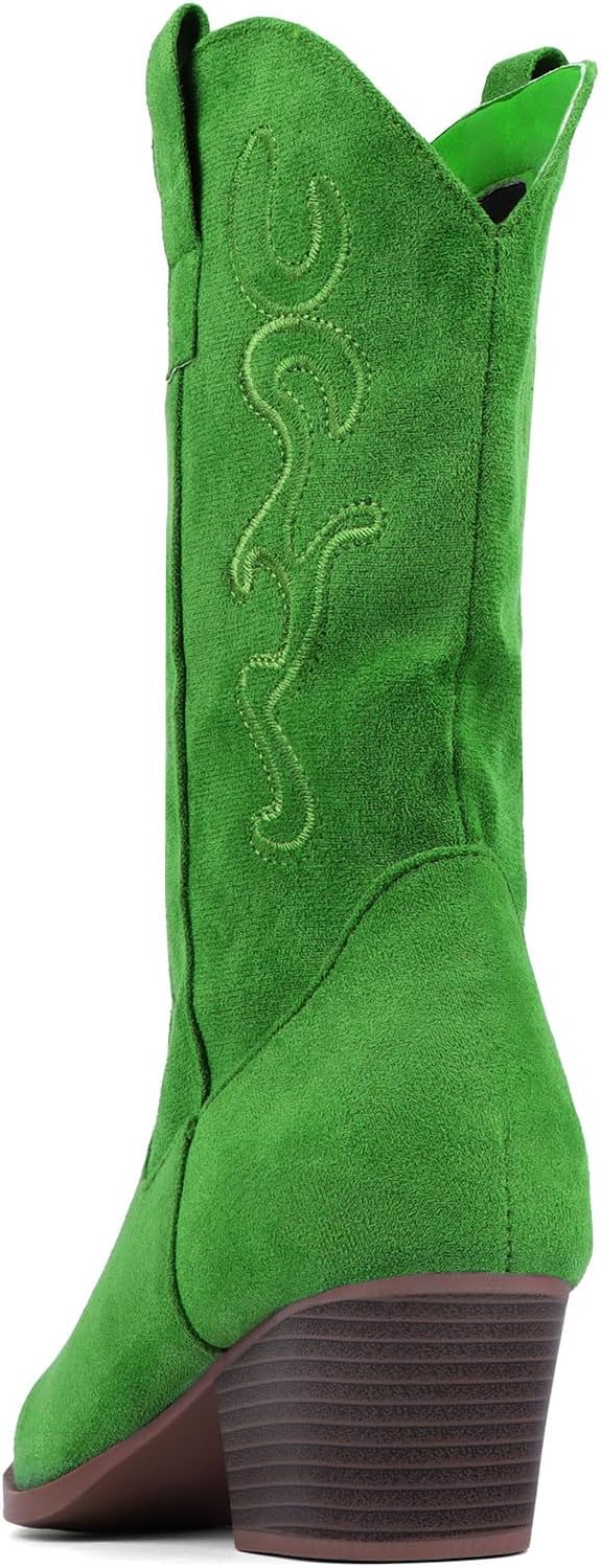 Bandkos Cowboy Boots for Women Cowgirl Mid Calf Western Embroidered... - Picture 67 of 70