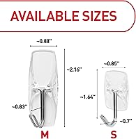 Vista 2 de Command - Ganchos de alambre (tamaño pequeño), color blanco