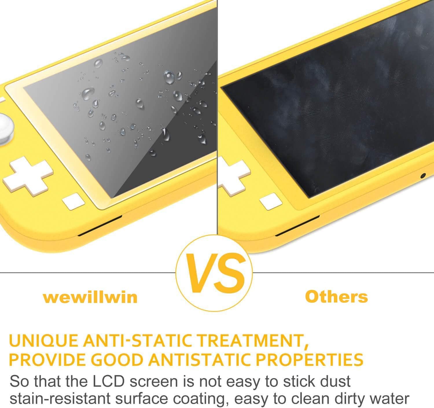 BJKing [2 Pack] Screen Protector Tempered Glass for Nintendo Switch Lite, Transparent HD,High Definition,Clear Anti-Scratch with Anti-Fingerprint Bubble-Free for Switch Lite 2019 - Image 7