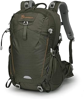 Zaino Trekking 35L Uomo e Donna Zaino da Viaggio Ipermeabile per Outdoor Sportivo Escursionismo Campeggio con Copertura Della Pioggia 32x18x51cm