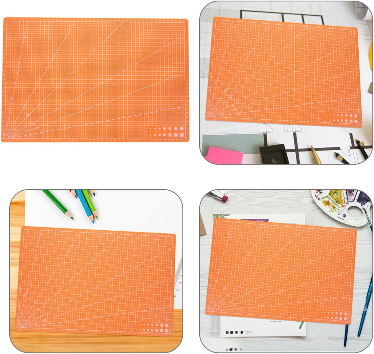 Angoily Self-Healing Dual-Sided Cutting Mat 17.7X11.8 Inch Lightweight Craft Cutting Board for Sewing Quilting Engraving and Scrapbooking Projects
