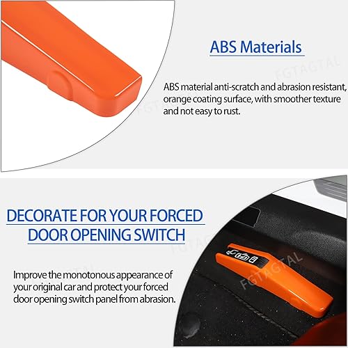 Miniatura 10 de Tapacubos para interruptor de apertura forzada de puerta compatibles con Chevrolet Corvette C8 Stingray 2020-2024, accesorios adhesivos para