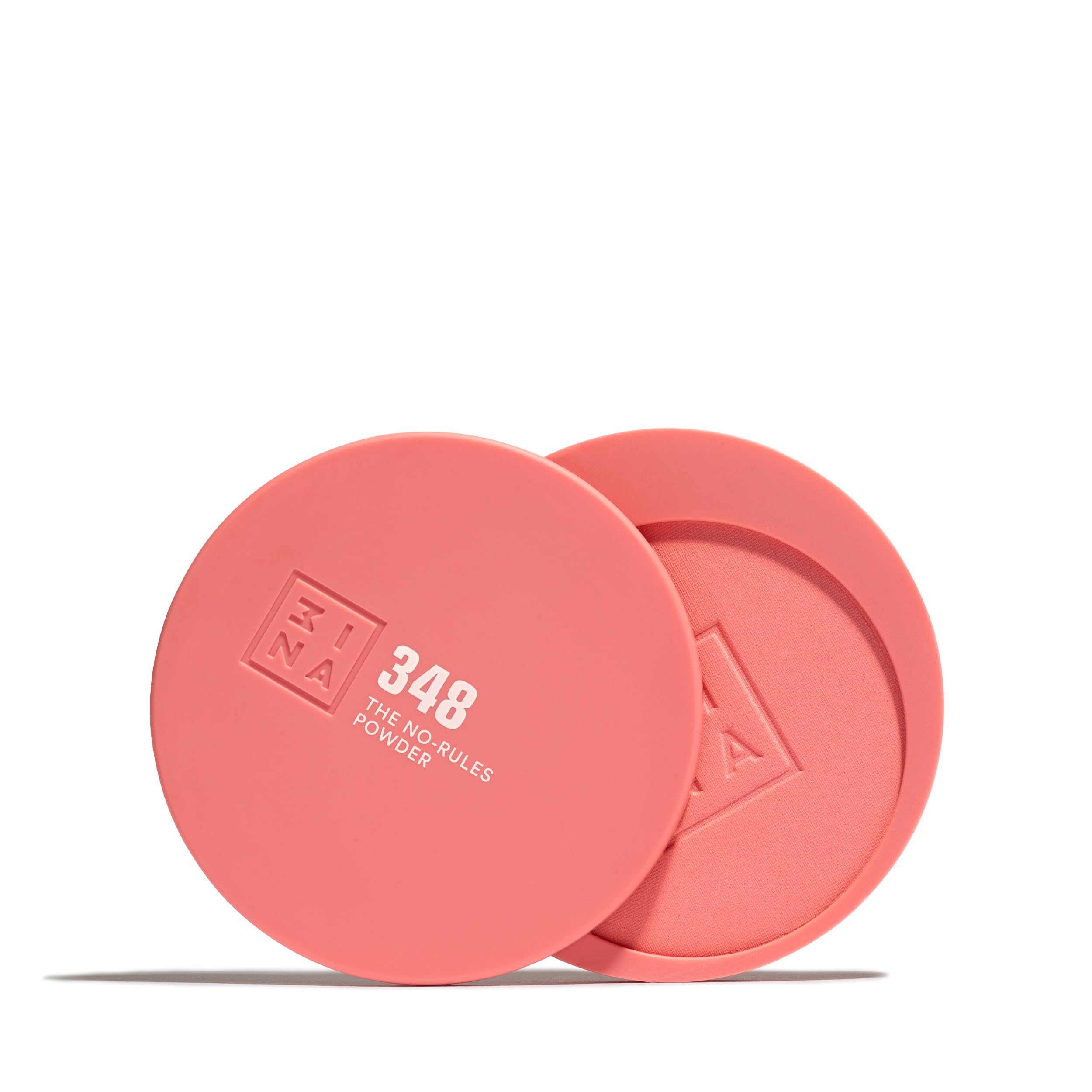 3INA MAKEUP - The No-Rules Powder 348 - Light pink 3-in-1 Compact Powder with Hyaluronic Acid and Ceramides - Soft Formula