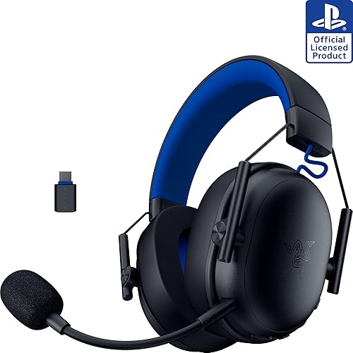 Razer BlackShark V3 X HyperSpeed Wireless Gaming Headset for PS5: 50mm Drivers - Cardioid Mic - 2.4 GHz, Bluetooth - Works with PC, Mac, Nintendo
