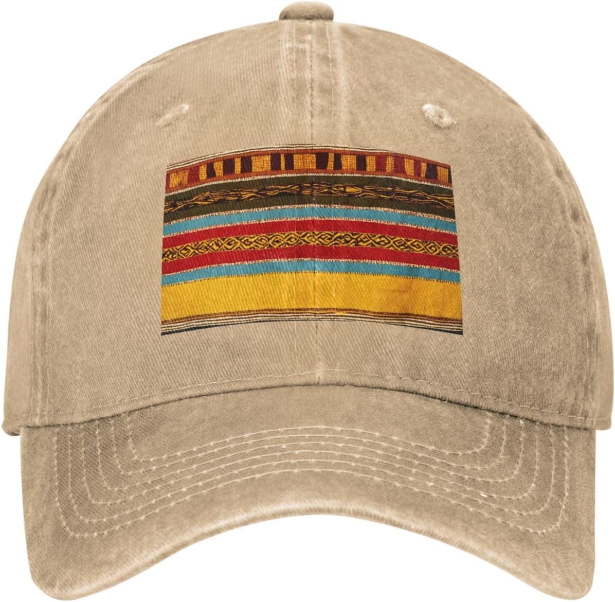 Native American Pattern Print Cowboy Hat Personalized Baseball Cap Fashion Hat Cap Funny Gifts for Women Men Natural
