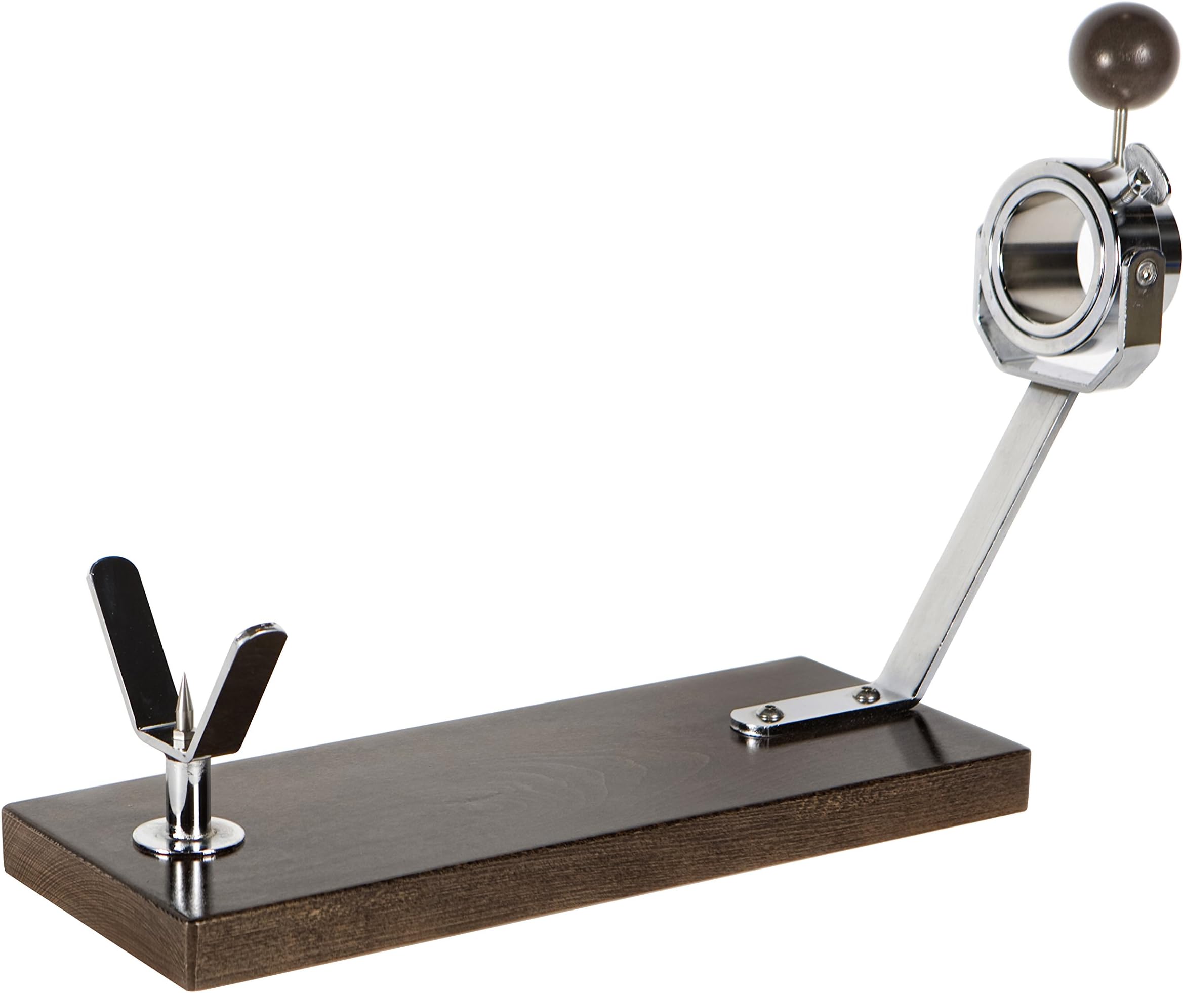 Rotary Brown Beechwood Ham Stand Buarfe Short Board - Spanish Jamonero Ham Holder