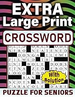Vista 1 de 2023 Extra Large Print Crossword Puzzle For Seniors Specially Crafted for Seniors - Keep Your Mind Active and Engaged with Fun and Easy-to-Read
