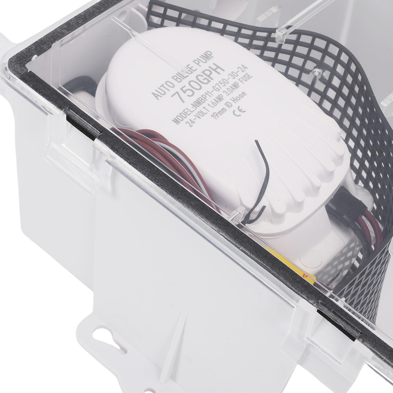 Akozon Bomba de Achique Automática de 750 GPH para Ducha, con Diseño de Múltiples Entradas para el Drenaje de Fregaderos de Cocinas de Barcos y caravanas.