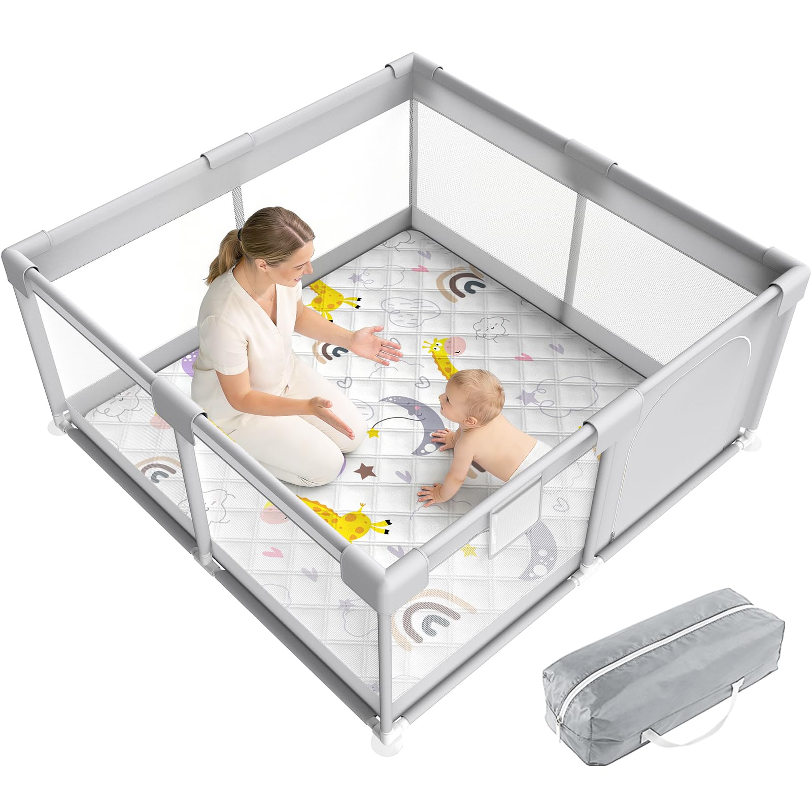 DAMNISS Baby Playpen for Baby and Toddlers Playyard