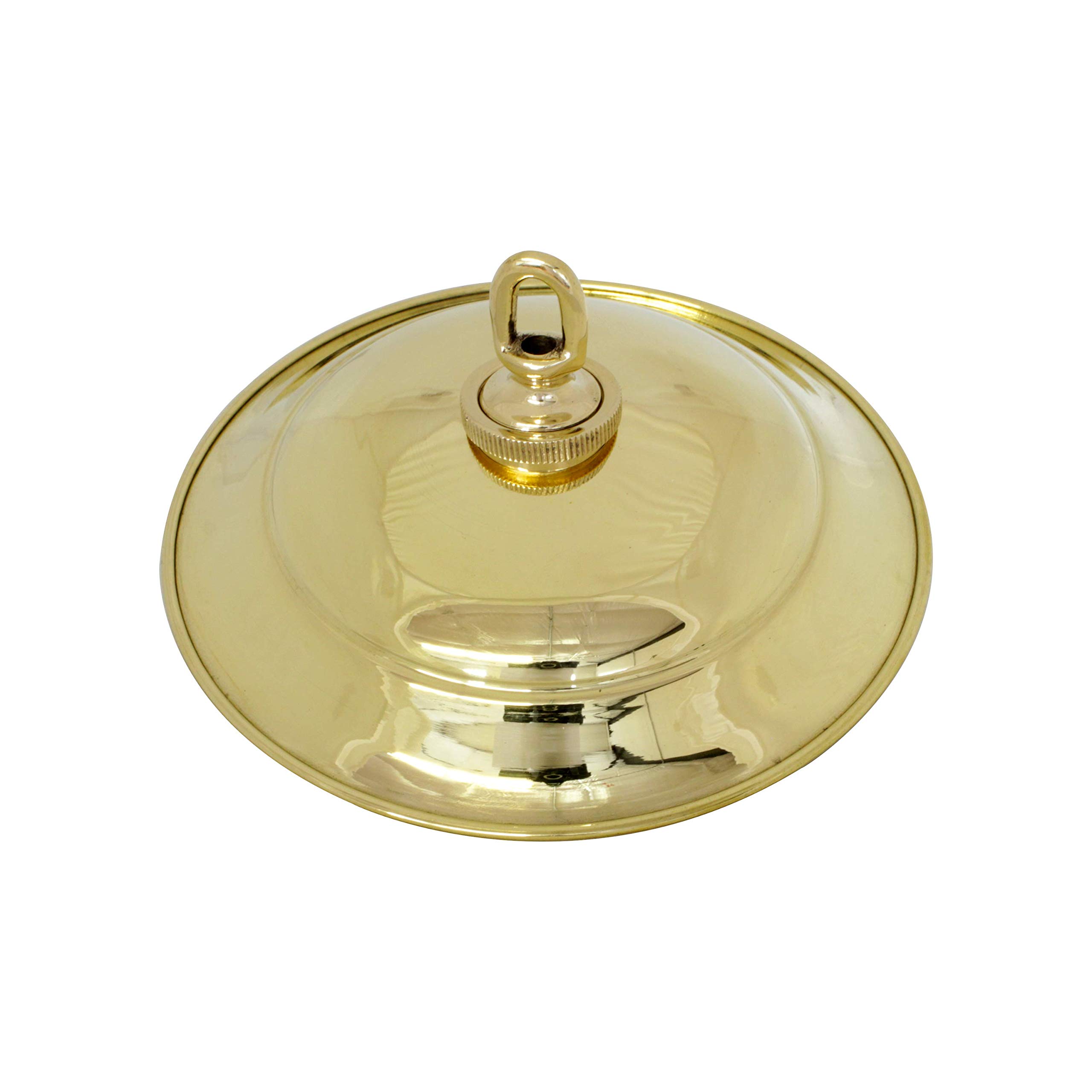 RCH Hardware CN-BR05-152 Brass Traditional Round Ceiling Canopy, 6 Inch, Polished Brass