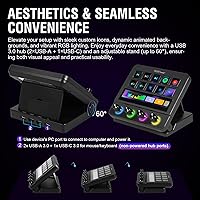 Vista 6 de Teclado Macro, Controlador de Deck de Transmisión, Mesa de Sonido con Teclas Programables, Teclado de Accesos Rápidos USB para Juego en Streaming