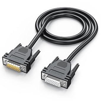 DB26 Male to Female Extension Cable 5FT, D-Sub 26 Pin HDB26 Cable with Double Shielding, 26 Pin Connector Cable for Industrial Equipment and Electronics