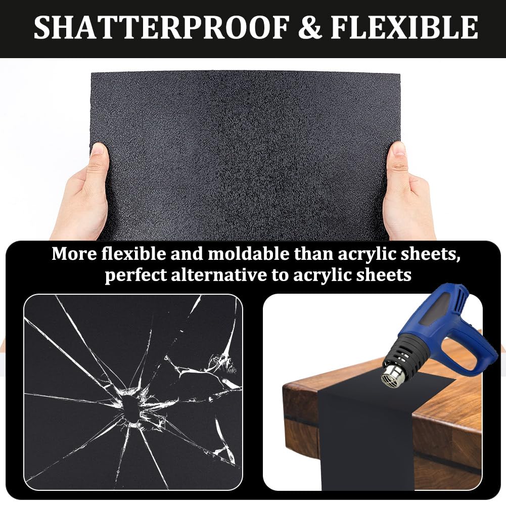 Foglio Di Plastica ABS PandaHall - 1,5 Mm, Nero, 30x30 Cm, Per Fai Da Te E Riparazioni - Foto 8