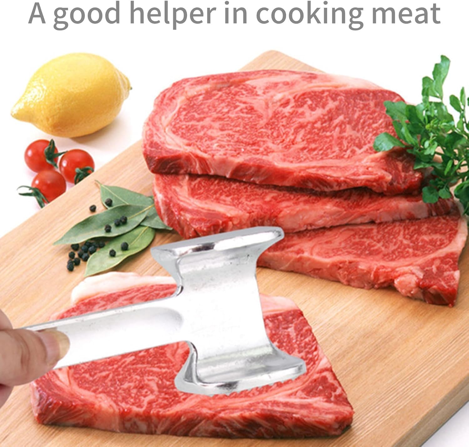 Exclusive | Aputue Meat Hammer, Stainless Steel Meat Mallet Tenderizer, Durable Kitchen Gadget for Pounding Chicken, Beef, Steak, Perfect for Home Chefs 2026 - view 6