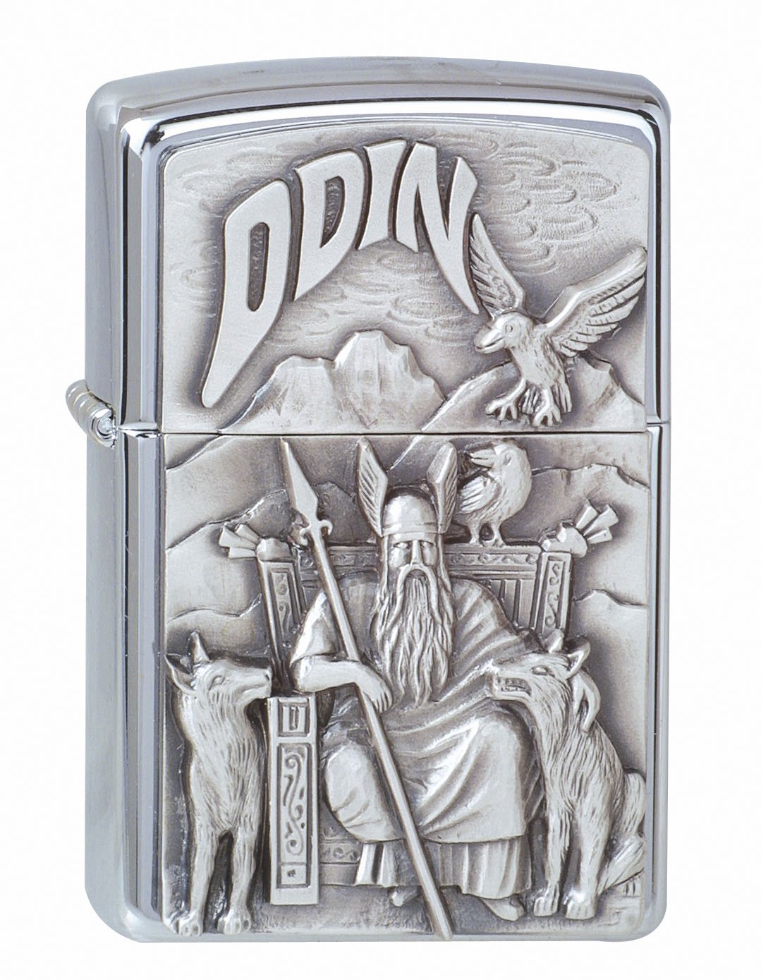 Zippo Feuerzeug 1300097 Viking Odin Emblem Benzinfeuerzeug